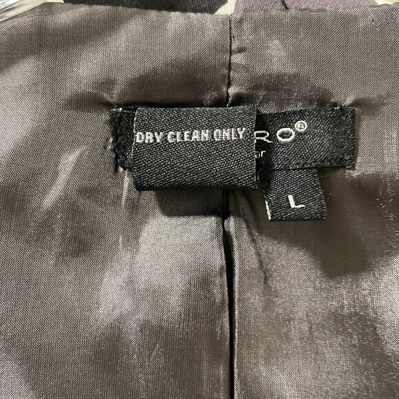 SANDRO SPORTSWEAR Belted Floral Jacket, Black/white - L - Picture 6 of 6